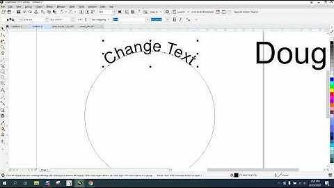 Corel Draw Tips & Tricks Draw Text to Path and how to change the Text Part 2