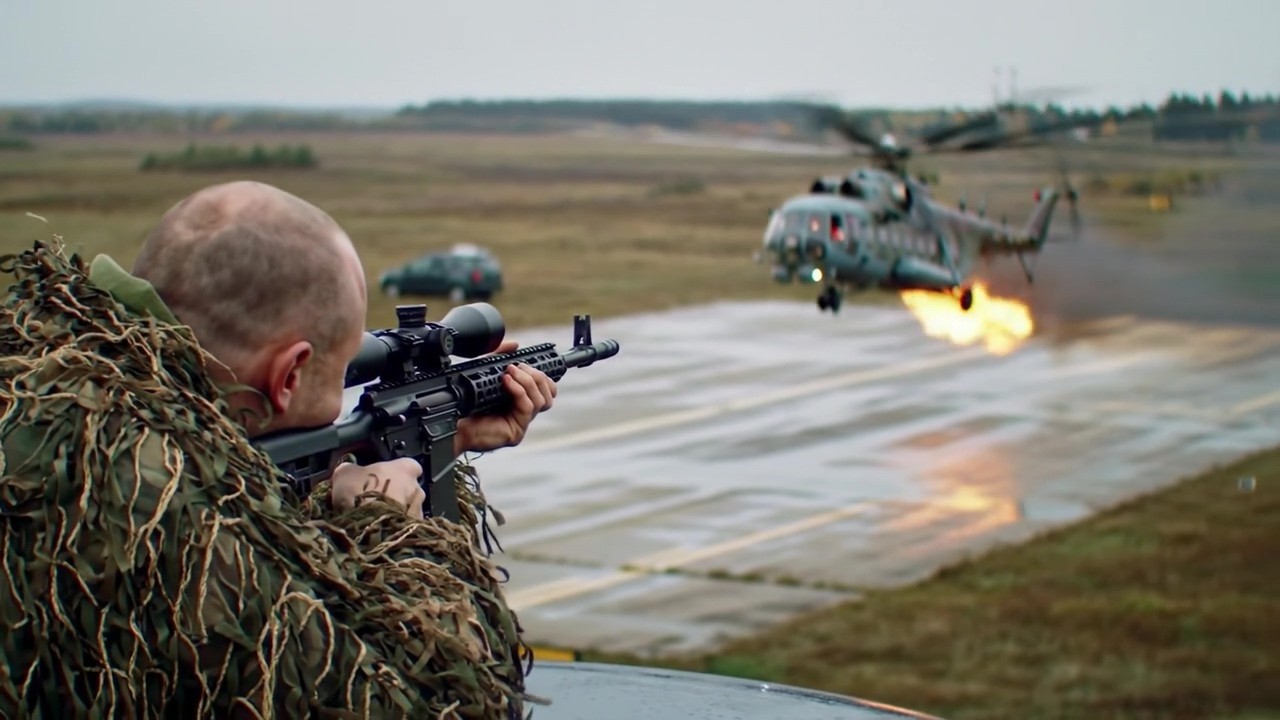 ОПЕРАЦИЯ! Украинский снайпер ликвидировал российского генерала, сбегающего на вертолёте