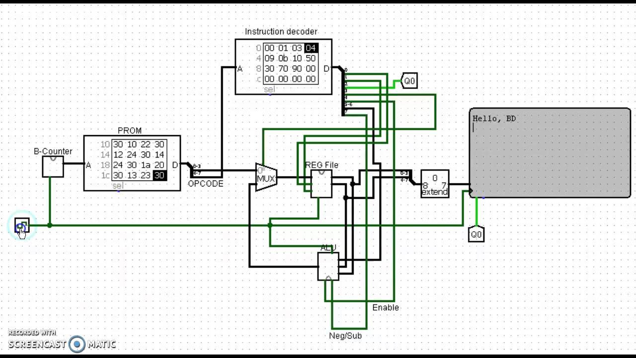 4 Bit Microprocessor - YouTube