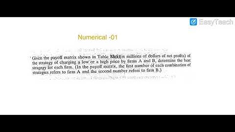 Game theory  Non-zero sum game