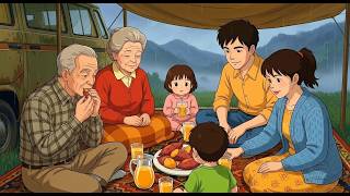 Raindrops on the Bus: A Family Journey 🌧️🚌 Studio Ghibli Style screenshot 4