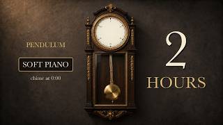2 Hour Timer 🕰 Pendulum Clock with Soft Ticking, Soft Piano & Chime Alarm | 120 Minute Study Timer screenshot 1