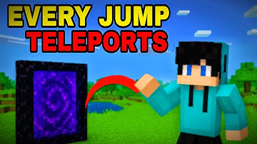 Minecraft But JUMPING = TELEPORTS! 