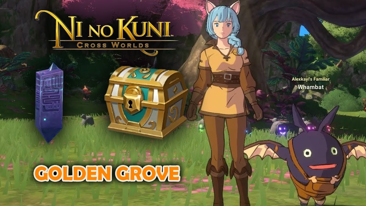 Ni no Kuni Cross Worlds All Golden Grove Vista and Chest Locations