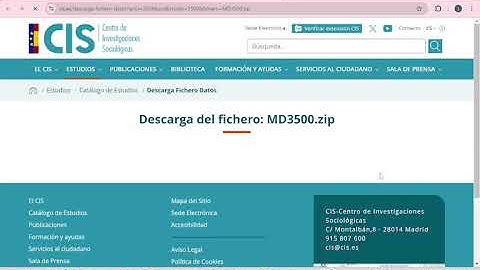 Clase 6 - Descarga datos CIS