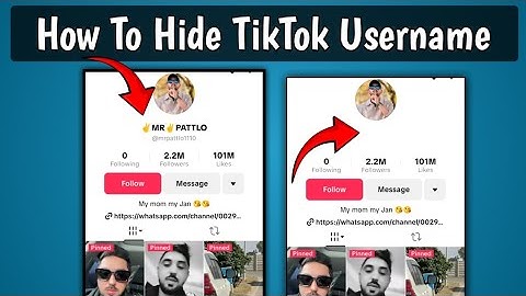 How to hide TikTok username in videos 2025|TikTok Invisible Username Setting|TikTok username Remove 