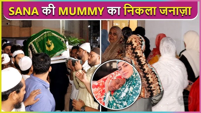 Sana Khan's Mother Saeeda's Funeral | Family CRIES | Mufti Anas