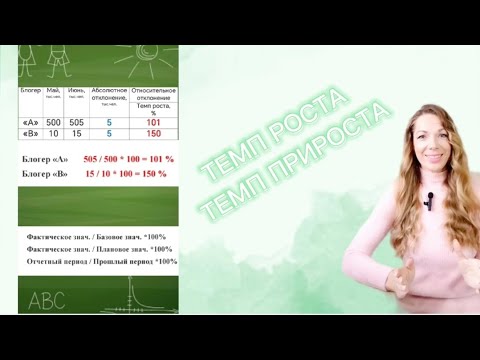 ТЕМП Роста и ПРИроста - YouTube