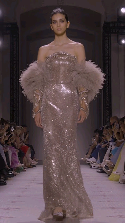 Meriam Turki walking for Elie Saab Fall-winter 2024/25 Couture show