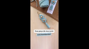 Essa peça de macramê está bombando!