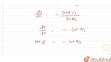 The tangents to the curve `x=a(theta - sin theta), y=a(1+cos theta)` at the points