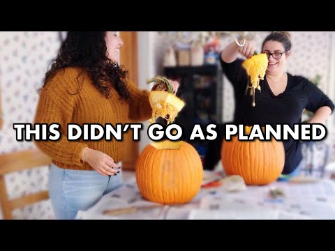 This was a major fail | How to carve a pumpkin *funny* 2020