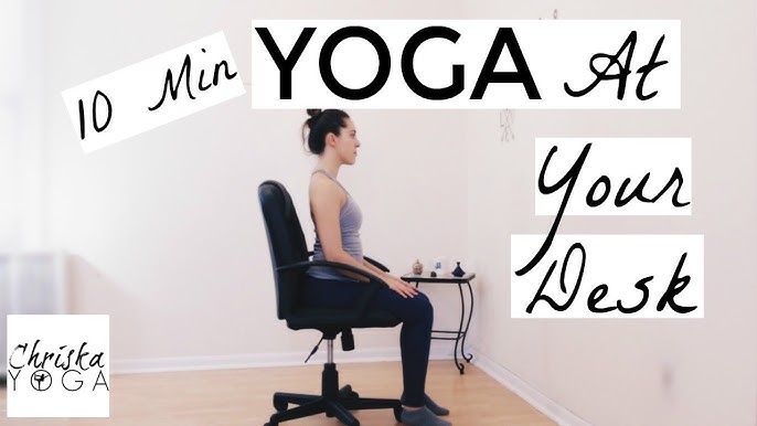 5 min YOGA STRETCH AT YOUR DESK, Chair Yoga, No Mat Yoga