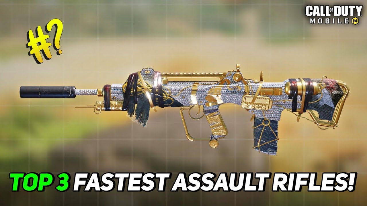 Top 3 Assault rifles with the fastest fire rate! YouTube