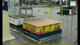 Robotic Layer Palletising & Depalletising of cans. Demo