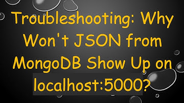 Troubleshooting: Why Won