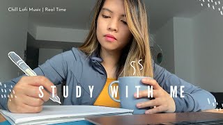 STUDY WITH ME in Spain with lofi music and snacks