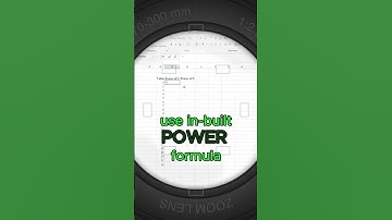 Excel POWER Function 🔢 | Raise Numbers to Any Power Instantly! 💥 #shorts #excel #tips #tricks