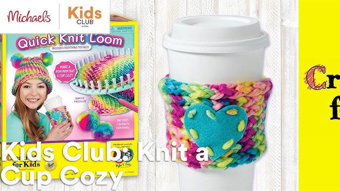 Creativity for Kids Hat Not Hate Quick Knit Loom - Create 2 DIY Knitted  Beanie Hats with Lion Brand Yarn