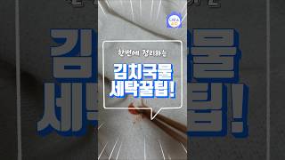 ▶️ 김치국물 묻었을때 이거 하나면 해결완료!! #세탁팁 #빨래비누 #섬유유연제 #빨래세제 #세탁세제 #세탁꿀팁