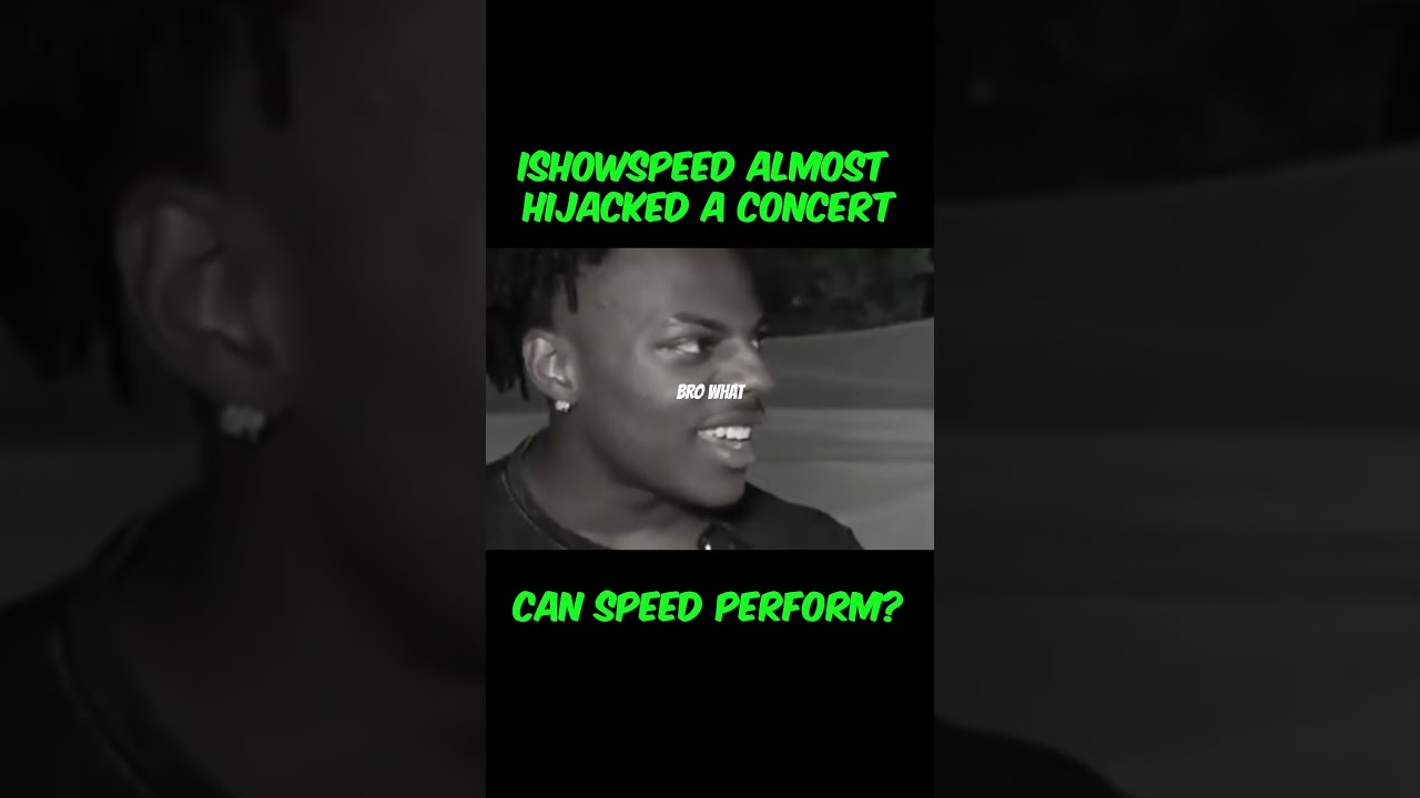 When IShowSpeed Got Invited To Perform On Stage