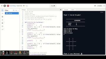 Create Task - Tic Tac Toe