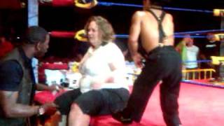 Midget giving lap dance