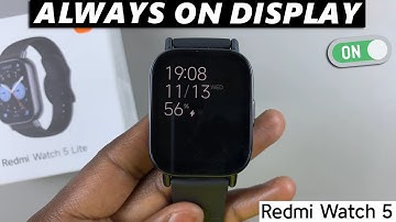 How To Enable Always On Display On Redmi Watch 5 Lite