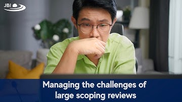 Managing the challenges of large scoping reviews