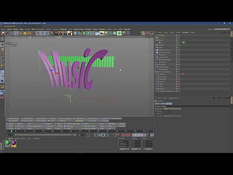 Rôzne typy animácie  Mograph textu v Cinema 4D