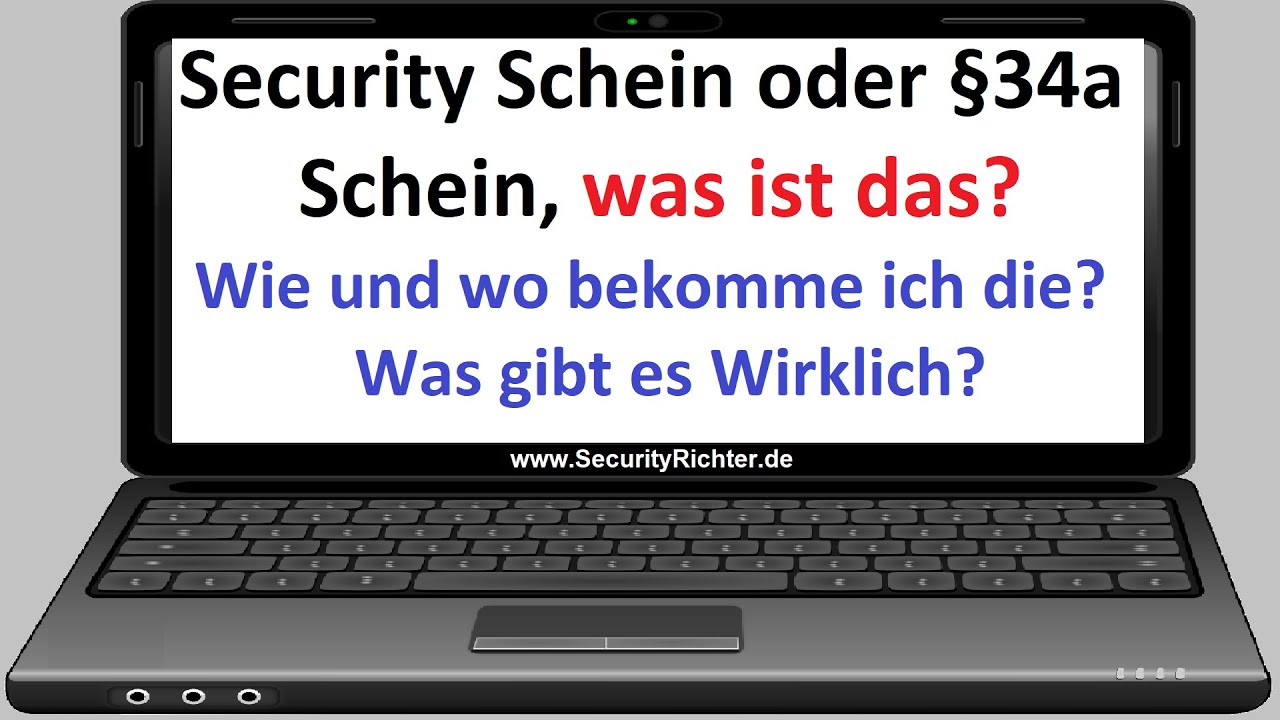 New Update kleiner \u0026 großer Security Schein / §34a Schein / Was gibt es wirklich, und wie bekomme ich die?