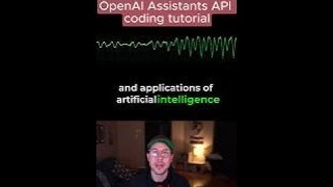OpenAI Assistants API coding tutorial