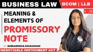 Meaning & Elements Of Promissory Note Business Law Lecture - 11 Ugt