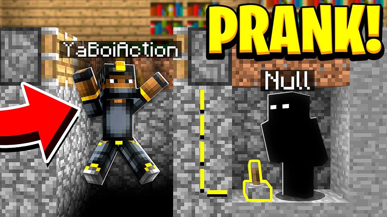 PRANKING AS NULL IN MINECRAFT! (He *FREAKED* When He Saw Null)