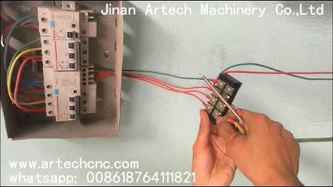 how to connect the power of cnc router