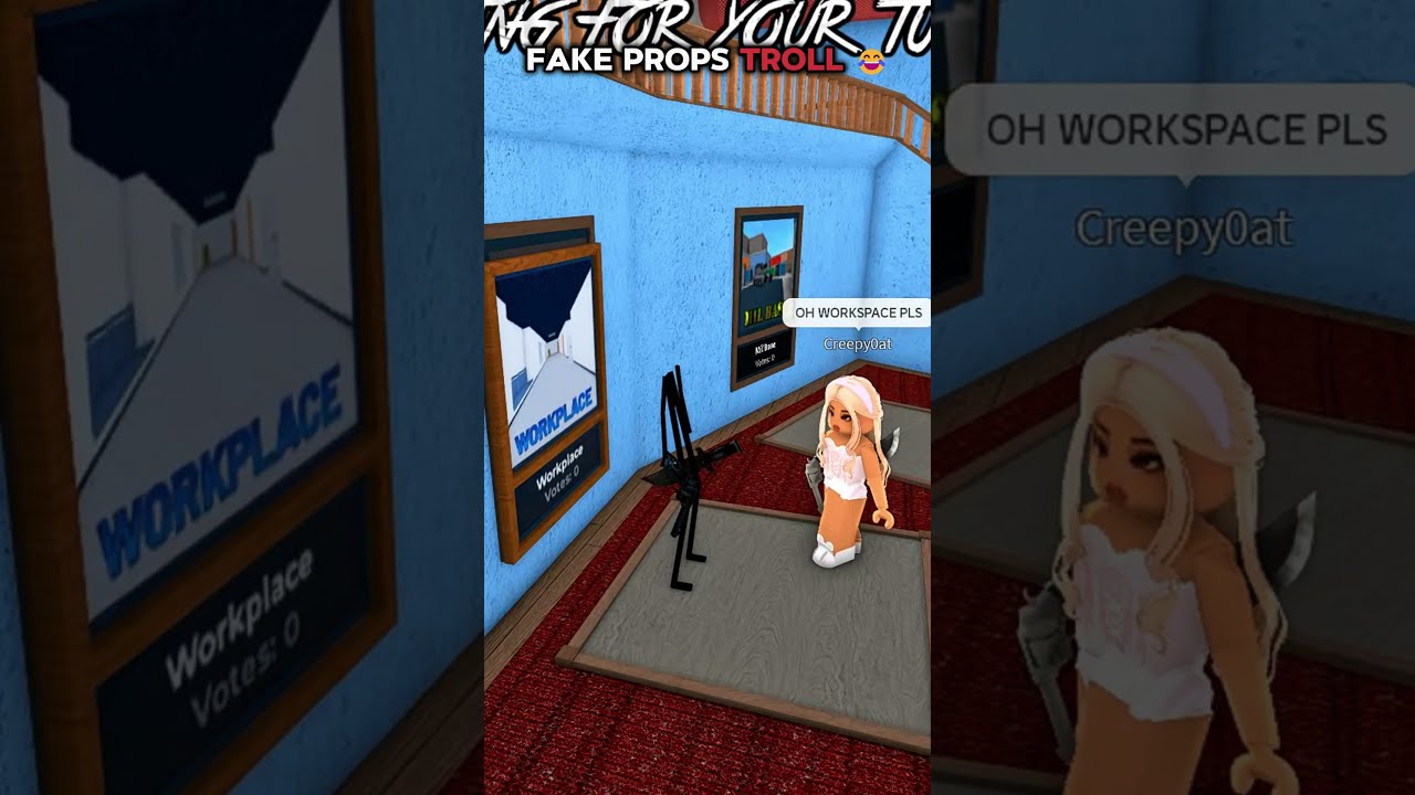 FAKE PROP TROLLING IN MM2 Roblox Mm2
