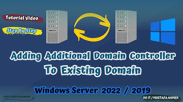 Adding an Additional Domain Controller to an Existing Domain | Windows Server 2019 #doit_mostafa