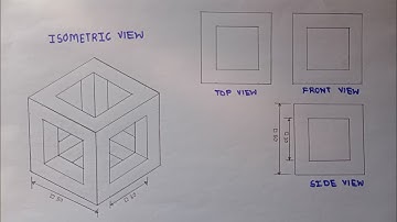 Isometric View Drawing (12) | Orthographic Projections | Engineering Drawing | #trending #viral