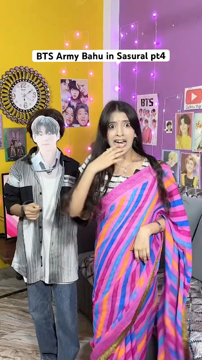 BTS Army Bahu in Sasural pt4 #viralshort #comedy #btsarmy