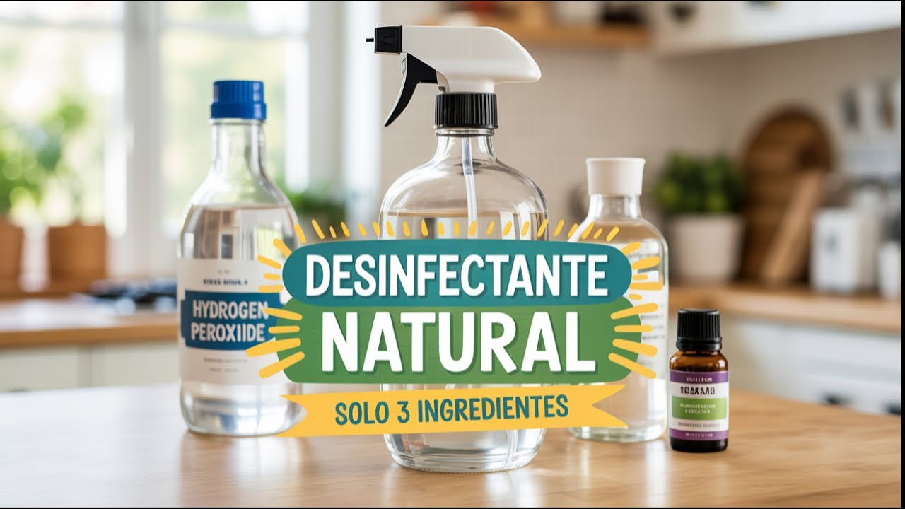 ✅ Haz Tu Propio Desinfectante Casero con 3 Ingredientes | Limpia Sin Químicos