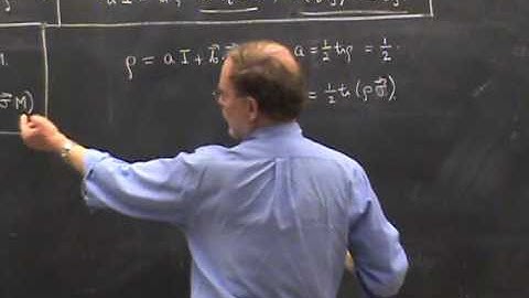 PHYS 221A 2010:09:07   Lec 05    The Density Operator & Spatial Degrees of Freedom