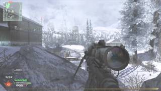 1st game ever on mw2 sick fnal kill cam