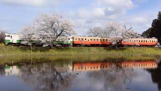 小湊鐵道下り１９Ａ飯給駅停車～発車(2022.4.2)