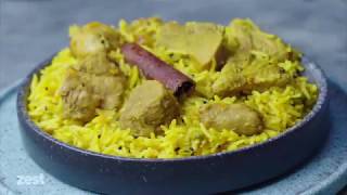 Rice with Beef Cubes and Pickled Lemon - رز بكباب الحلة مع الليمون المعصفر • yallazest