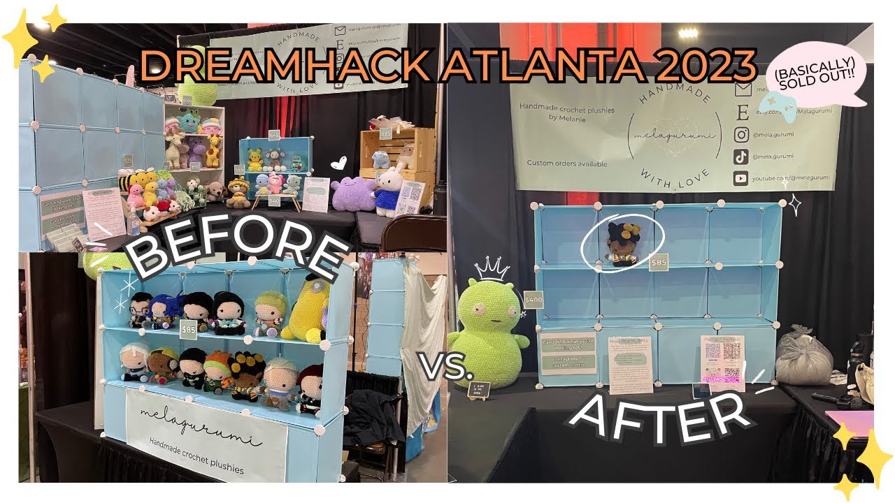 (basically) SELLING OUT at my 2nd ARTIST ALLEY! 😱 DreamHack Atlanta 2023 🎮