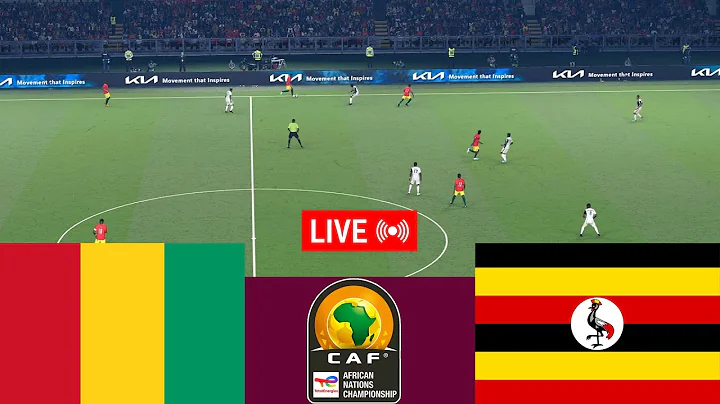 Guinea vs Uganda LIVE. 2025 CAF African Nations Championship Full match - Video game simulation
