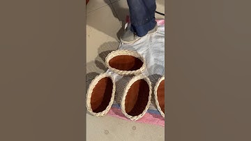 How we varnish our rattan baskets.