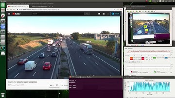 YOLOv3-tiny on TX2 Live - on Youtube traffic video for object detection