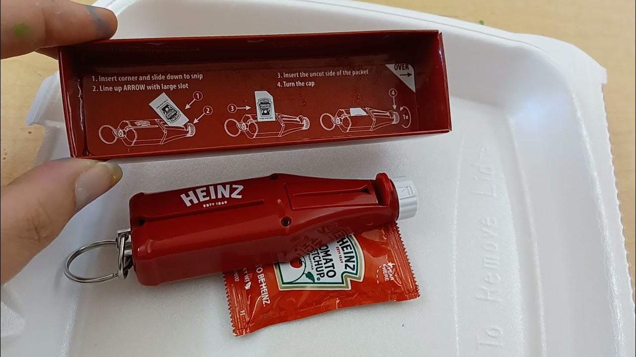 Heinz Ketchup Packet Roller Unboxing and Demonstration YouTube
