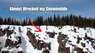 Near Death Cliff Lines on a Snowmobile? | EP 87